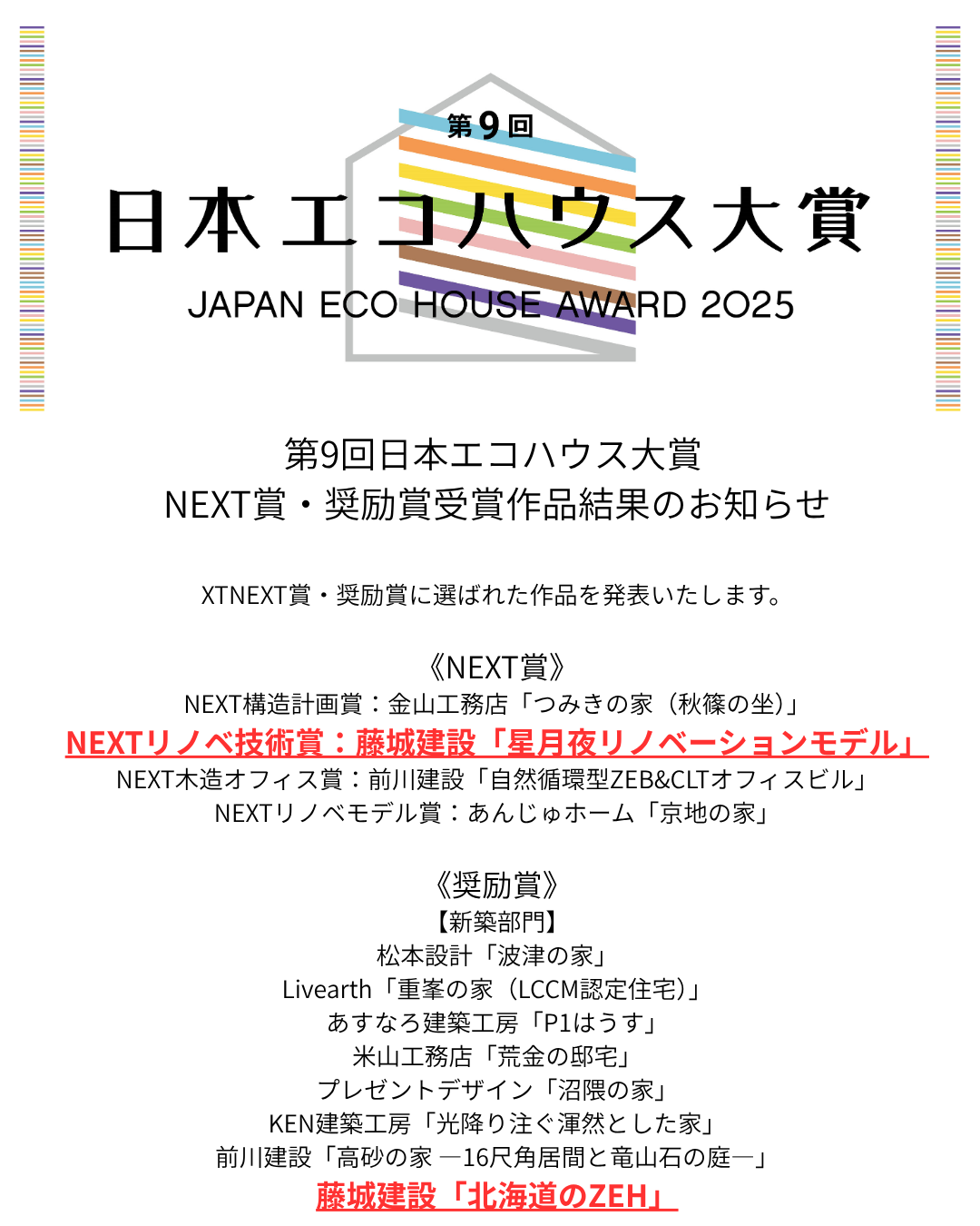 【受賞報告】星月夜リノベモデルが「日本エコハウス大賞 NEXT賞」を受賞しました✨ アイチャッチ